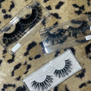3 pairs of eyelashes never worn